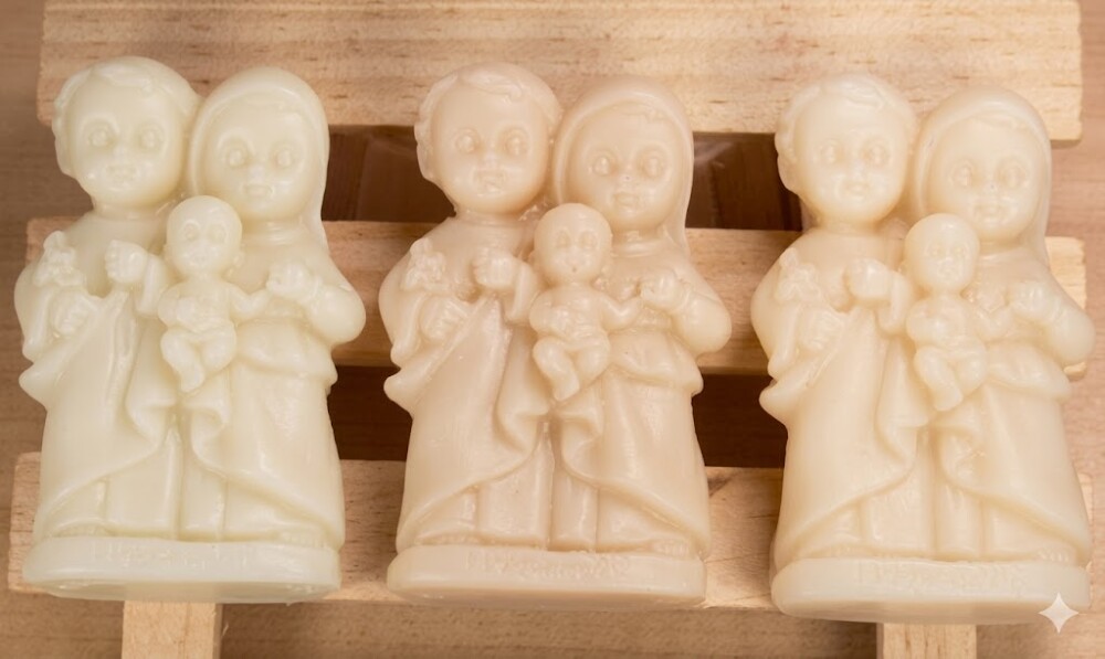 Lembrancinha Sagrada Familia Batizado Natal menino Jesus Santos m