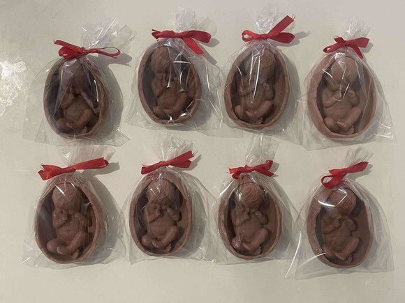Lembrancinha nenem no Cesto Grávida Maternidade Gestante cha de