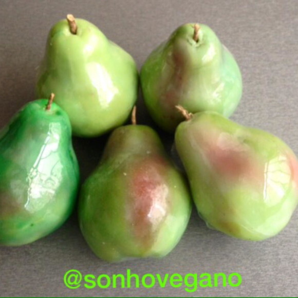 Lembrancinha Pera Horta Havai Fazendinha Pomar sabonete de Frutas