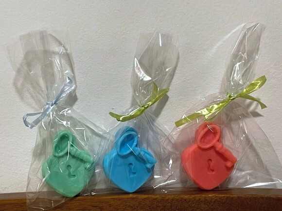 Lembrancinha Coração com Chaves Cadeado Namorados Amor Bodas no