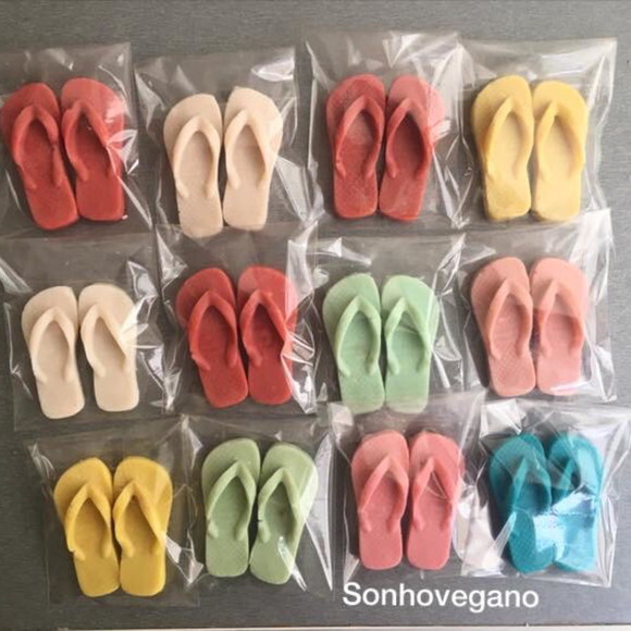 Lembrancinha Chinelo Sandalia Spa festa no havai Havaianas Praia