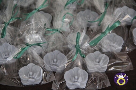 Lembrancinha Orquidea Jardim festa Havaiana Aniversário Flor cha