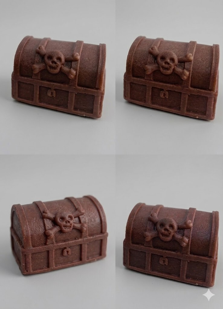Lembrancinha Bau do Tesouro Pirata Peter Pan Capitão Gancho ouro