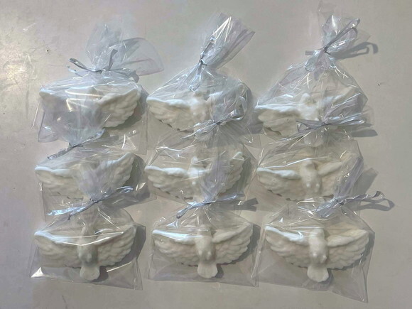 Lembrancinha Pomba da Paz Batismo Batizado Catolicos Crentes