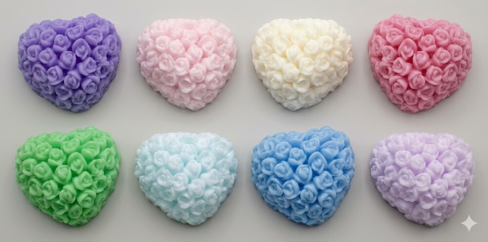 Lembrancinha Coração Provence Flores Maternidade Primavera Amor