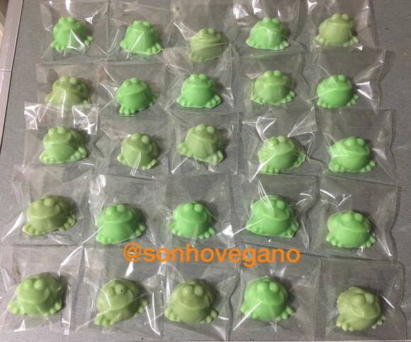Lembrancinha Sapinho Sapo Animais Floresta Mini Sabonete lagoa