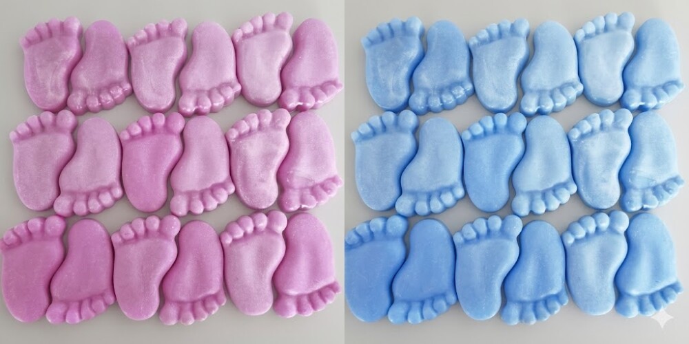 Lembrancinha Pezinho de nenem rescem nascido Cha de Bebe maternid