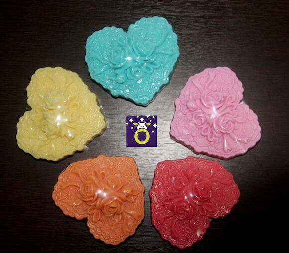 Lembrancinha Coração floral Victoria's Secret Provence Rosas Fl
