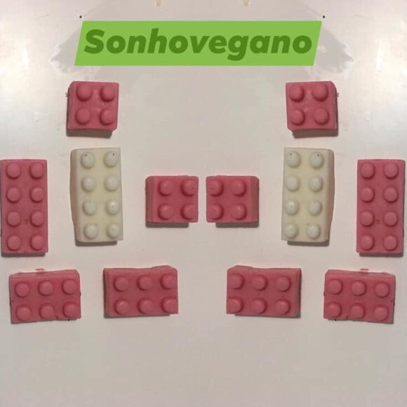 Lembrancinha Lego Peças de Montar Aniversário Brinquedo sabonet