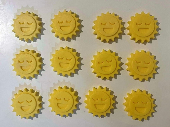 Lembrancinha Sol Feliz Havaiana Praia Natureza Astronomia cha de 