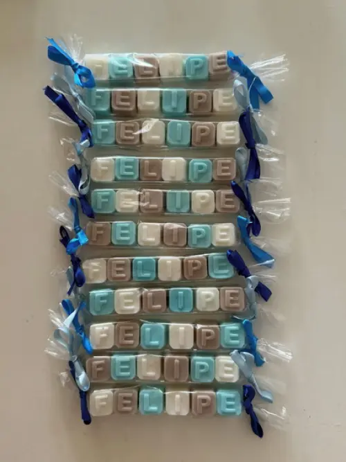 Lembrancinha Aniversario Alfabeto Nome Personalizado Bebe