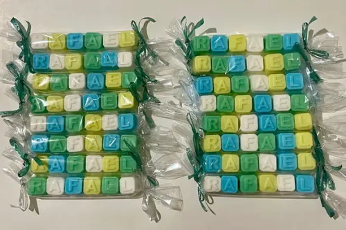 Lembrancinha Aniversario Alfabeto Nome Personalizado Bebe