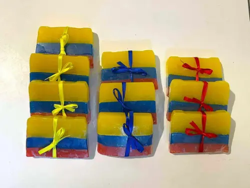 Lembrancinha Bandeira da Colombia Colombianos América do Sul