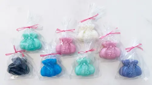 Lembrancinha Saquinho da Fortuna Kinchaku Japones Japão Sort