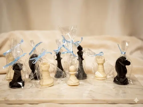 Lembrancinha Xadrez Jogo Tabuleiro Cassino Cavalo Rei Rainha