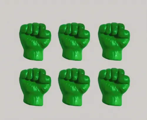 Lembrancinha Mão do Hulk mulher Hulk Vingadores Avengers Herois marvel