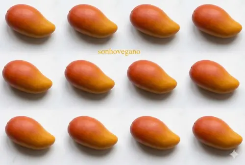 Lembrancinha Manga pequena Horta Havai Fazendinha Pomar sabonete 