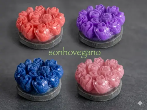Lembrancinha Buque de Rosas Maço de Flores Sabonete de Flor gest