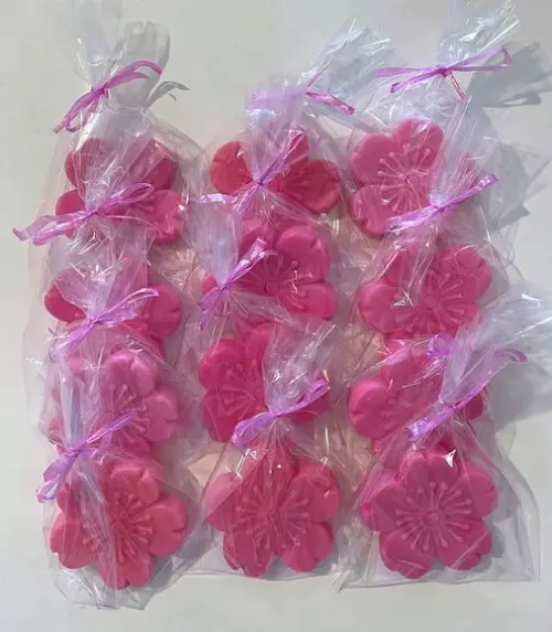 Lembrancinha Flor de Cerejeira Chá Jardim Flores Fazendinha