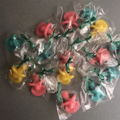 Kit Lembrancinha Cha de Bebe Maternidade cha revelação Chupeta 
