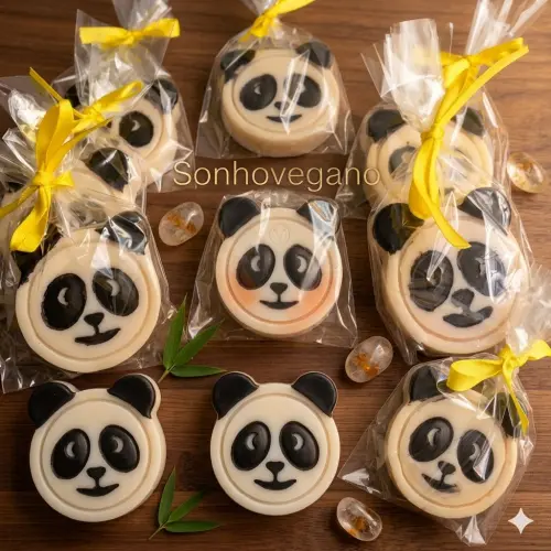 Lembrancinha Urso Panda Maternidade Animais Cha de Bebe Asia ursi
