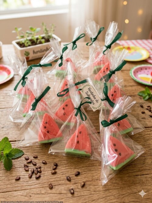Lembrancinha Melancia Fruta Hortinha Infantil Aniversário