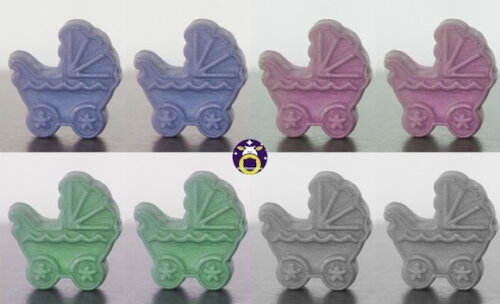 Lembrancinha Carrinho de Bebe Mamadeira Body Jardinheira Maternid