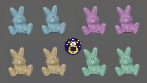 Lembrancinha Coelho Fazendinha Safari Zôo Animais Coelhinho
