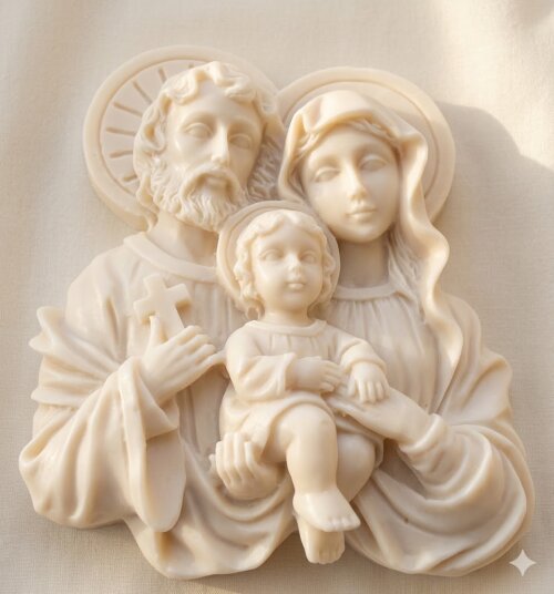 Lembrancinha Sagrada Familia Jesus maria jose sabonete religioso