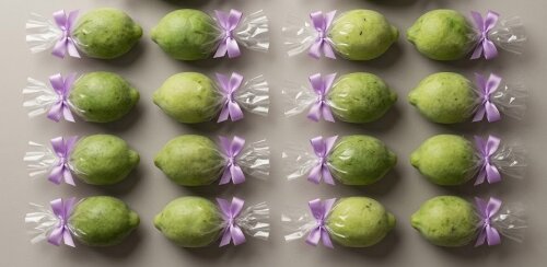 Lembrancinha Limão siciliano Hortinha Praia Festa Havaiana Fruta