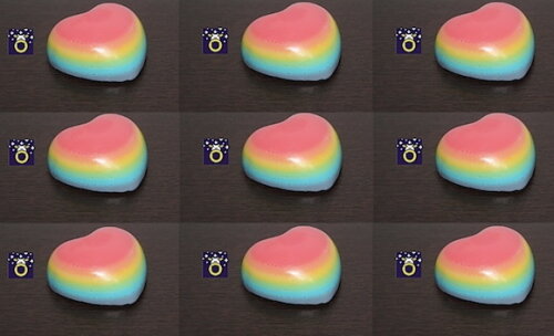 Lembrancinha Coração Arco-íris Gay Glbt Pride lgbtqia+ parada 