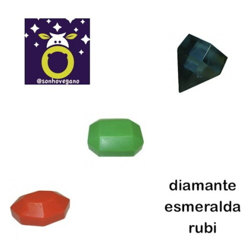 Lembrancinha Rubi Esmeralda Diamante pedras preciosas Namoro Bodas casamento