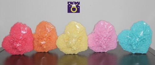 Lembrancinha Coração floral Victoria's Secret Provence Rosas Flor primavera