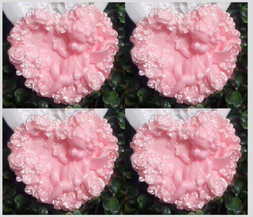 Lembrancinha coração flores anjo cha de bebe maternidade gestan
