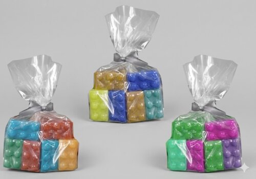 Lembrancinha Lego Peças de Montar Aniversário Brinquedo sabonet