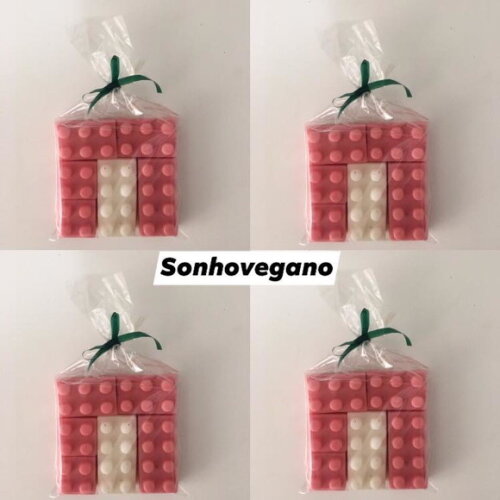 Lembrancinha Lego Peças de Montar Aniversário Brinquedo sabonete anos 80