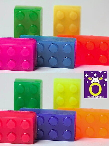 Lembrancinha Lego Peças de Montar Aniversário Brinquedo sabonet