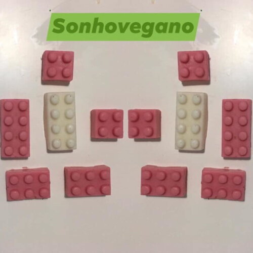 Lembrancinha Lego Peças de Montar Aniversário Brinquedo sabonet