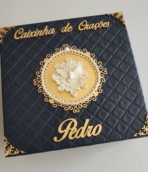 Presente para Afilhado de Crisma / Batizado Caixa de Orações