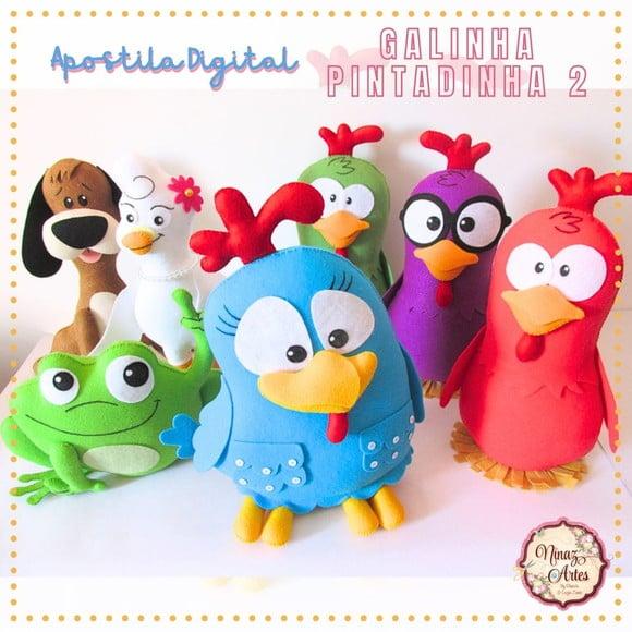 Apostila Digital Galinha Pintadinha Vol.2 - Ninaz Artes