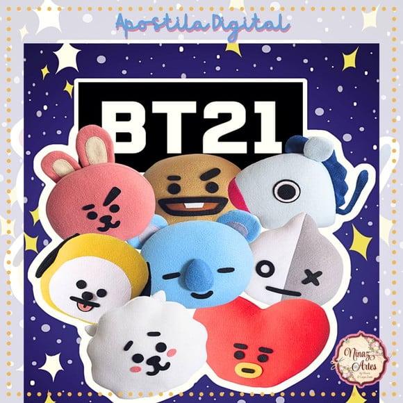 Apostila Digital Mascotes Bts (bt21) - Almofadinhas - Ninaz Artes