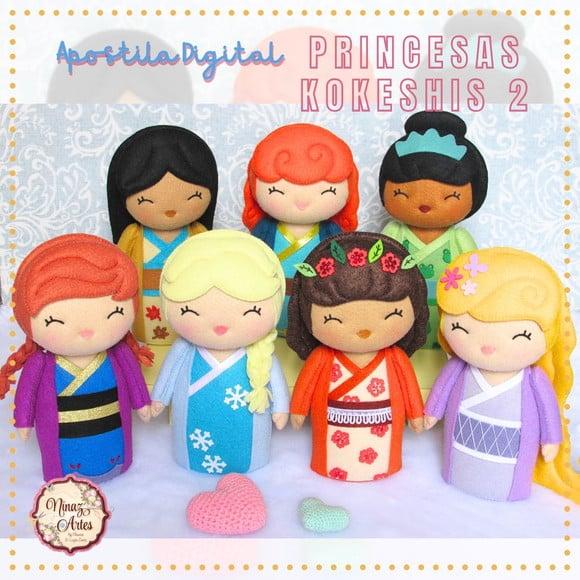 Apostila Digital Princesas Kokeshi vol.2 - Ninaz Artes