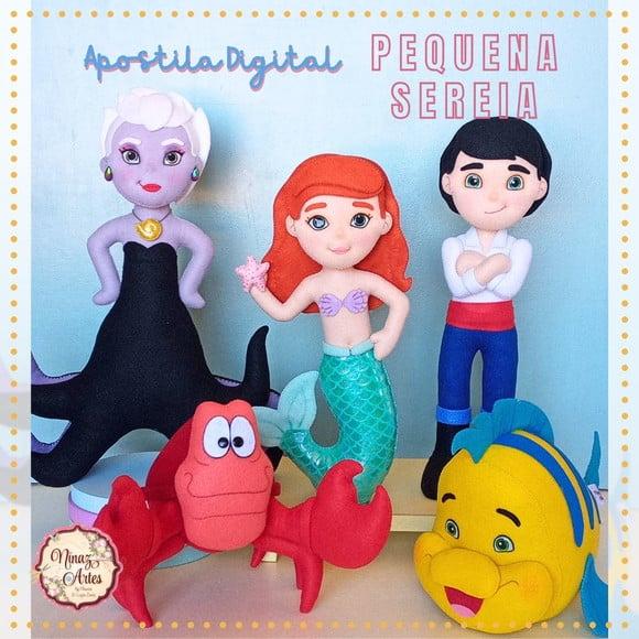 Apostila Digital Princesa Sereia Ariel - Ninaz Artes