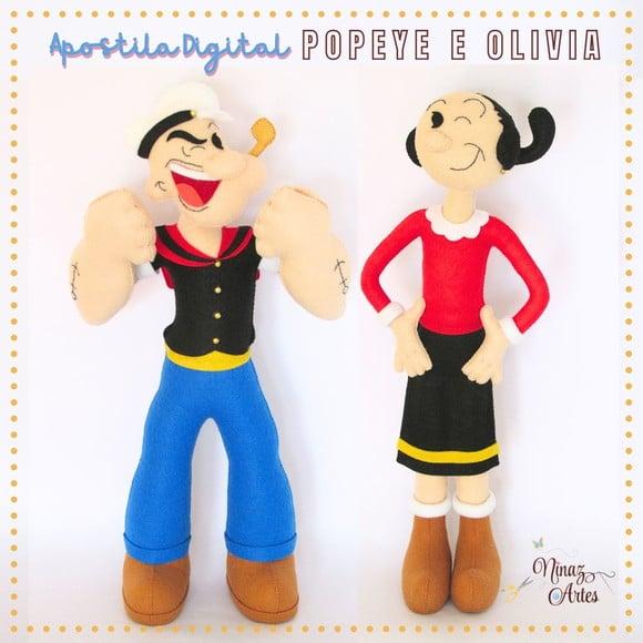 Apostila Digital Popeye e Olivia - Ninaz Artes