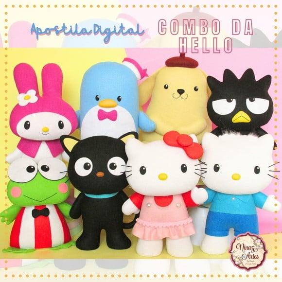 Combo de Apostilas Hello Kitty + Amigos da Hello - Ninaz Artes