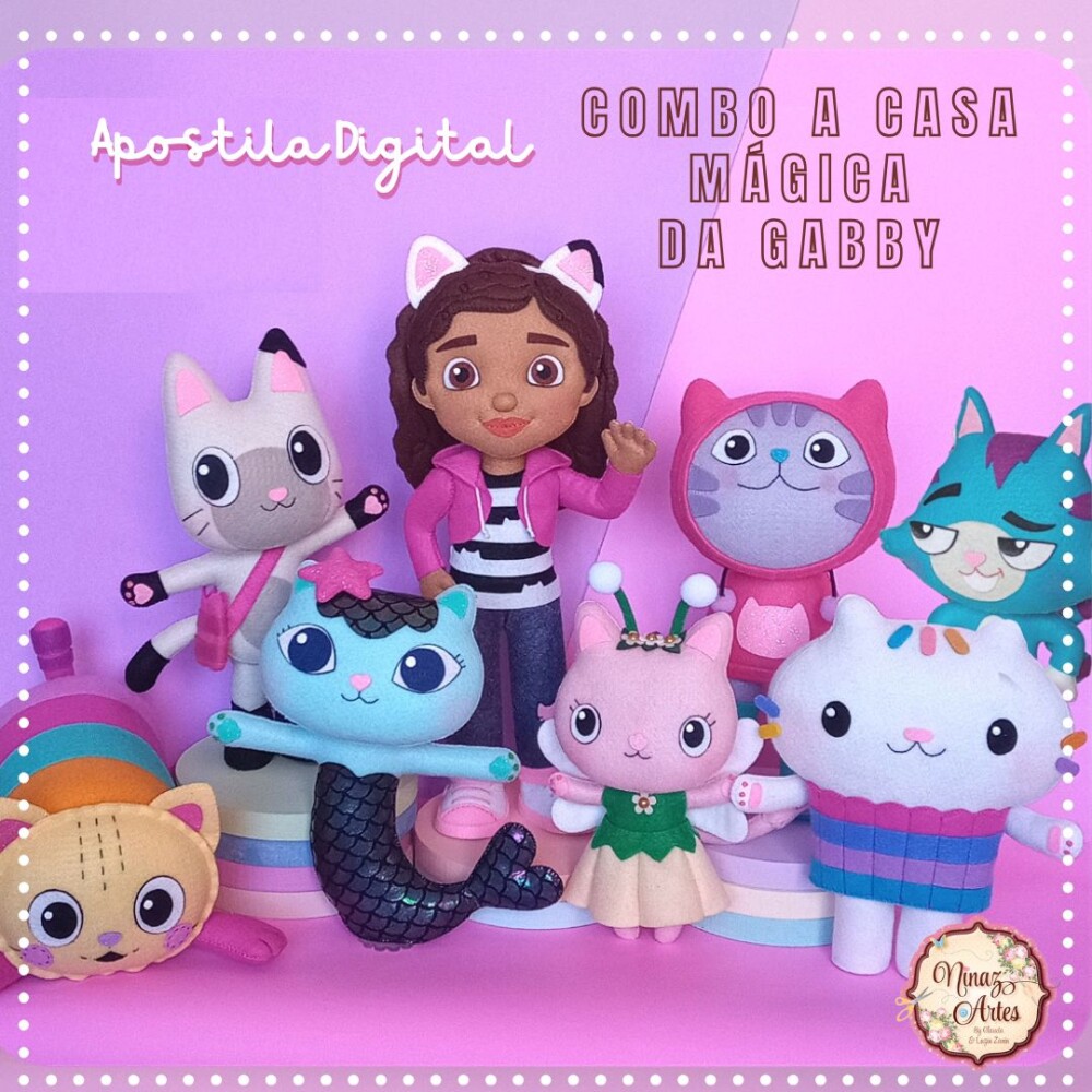Combo de Apostilas Digitais A Casa Mágica da Gabby- Ninaz Artes