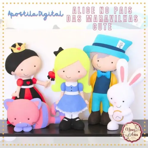 Apostila Digital Alice no País das Maravilhas Cute - Ninaz Artes