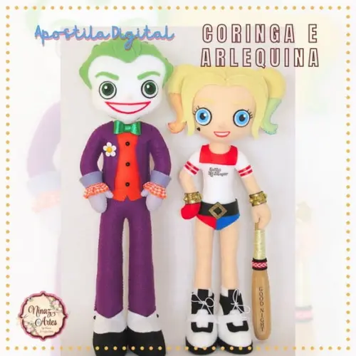 Apostila Digital Coringa e Arlequina - Ninaz Artes
