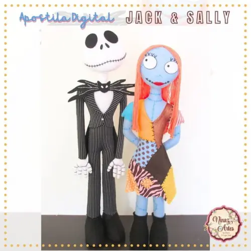 Apostila Digital Jack e Sally Skellington - Ninaz Artes