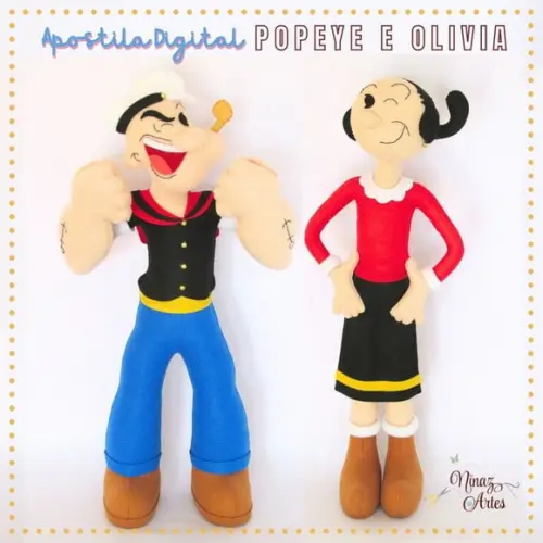 Apostila Digital Popeye e Olivia - Ninaz Artes